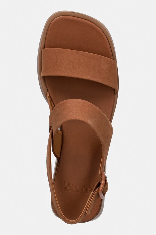Camper sandały nubukowe Dana brązowy K201486.014