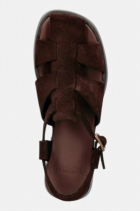 Camper Σανδάλια με ανοιχτό τακούνι Γυναικεία σουέτ Dana καφέ K201489.012