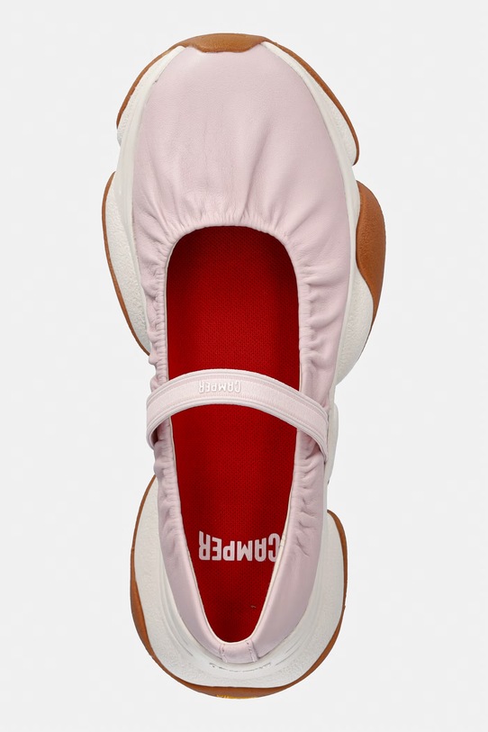 Usnjene balerinke Camper Karst 2 roza K201923.001