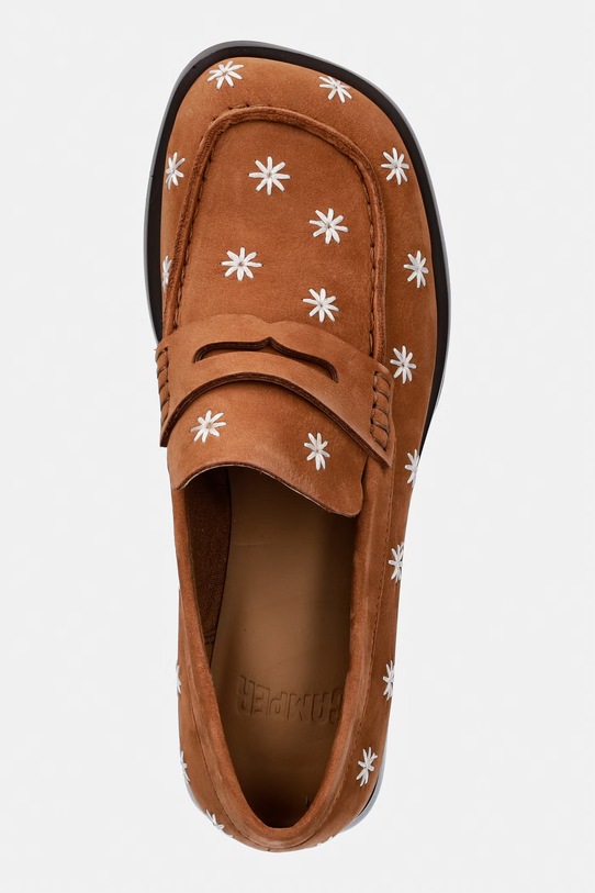 Camper mokasyny zamszowe Donna brązowy K201937.001