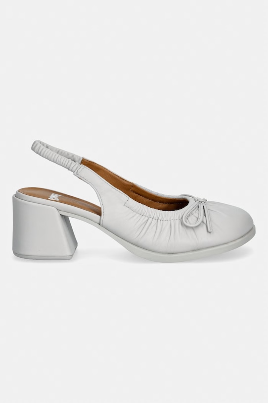 Camper czółenka z odkrytą piętą Kora K201896.003 szary SS26