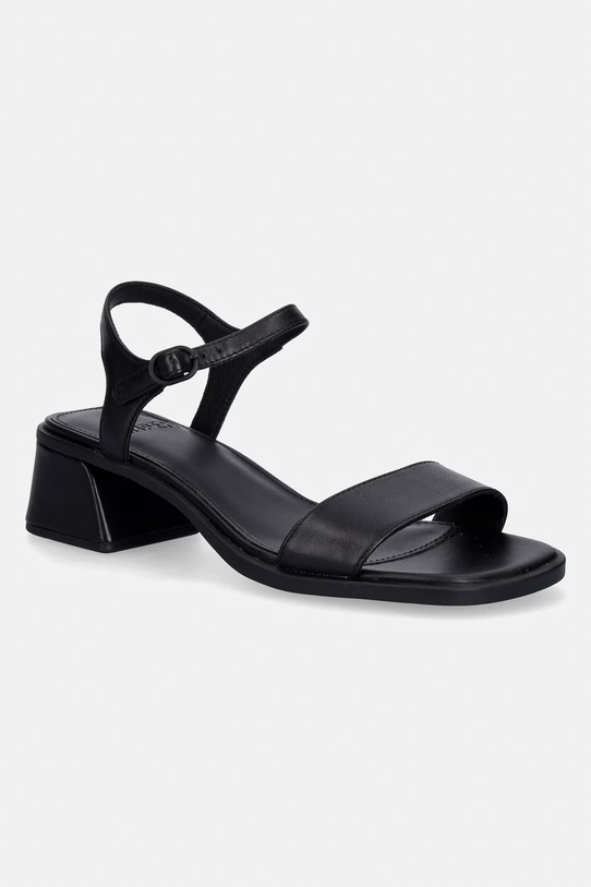 Camper sandały skórzane Kora Sandal słupek czarny K201914.001