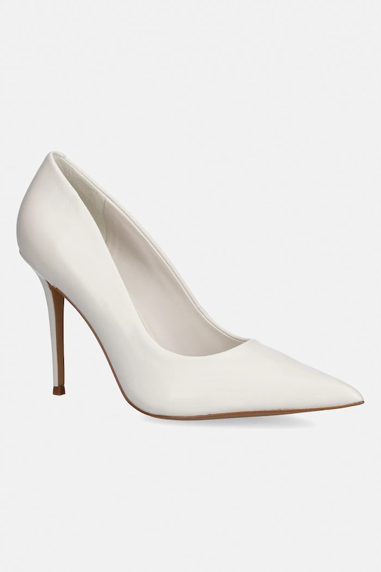 Aldo szpilki skórzane STASYA szpilka biały 14190703.STASYA