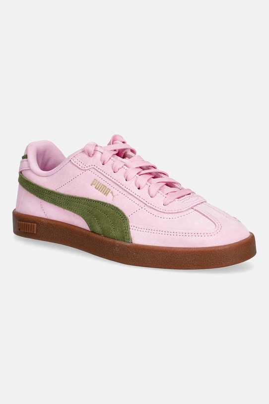 Puma sneakersy zamszowe Club II Era Suede pozostałe różowy 400717.D