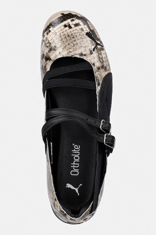 Puma baleriny skórzane Speedcat Ballet Snake beżowy 405326