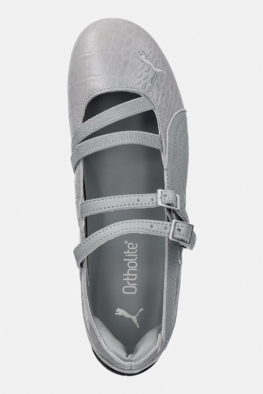 Puma Speedcat Ballet Croc baleriny skórzane szary 405327