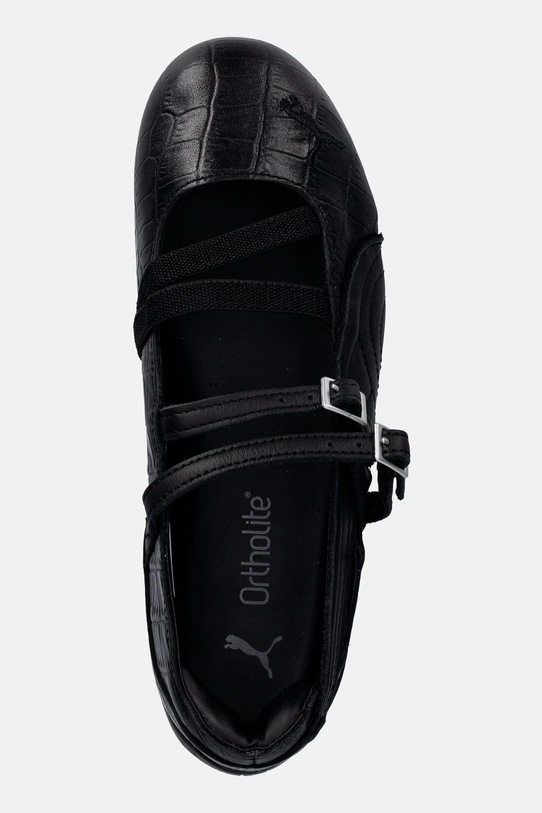 Puma baleriny skórzane Speedcat Ballet Croc czarny 405327