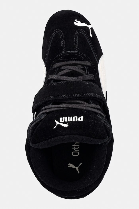 Puma Speedcat Wedge sneakersy na koturnie damskie zamszowe czarny 408119