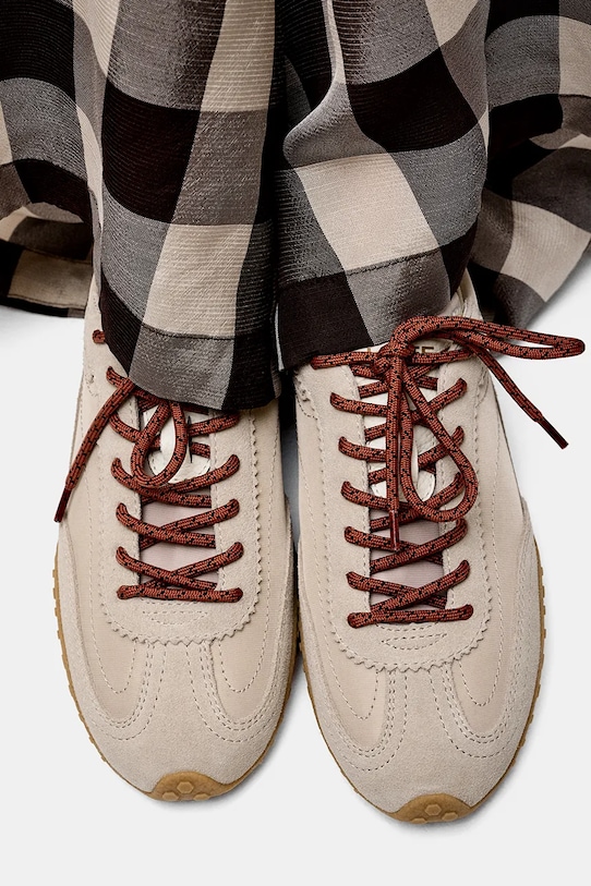 Hoff sneakers din piele întoarsă BRIDGE MKII BEIGE 22559007