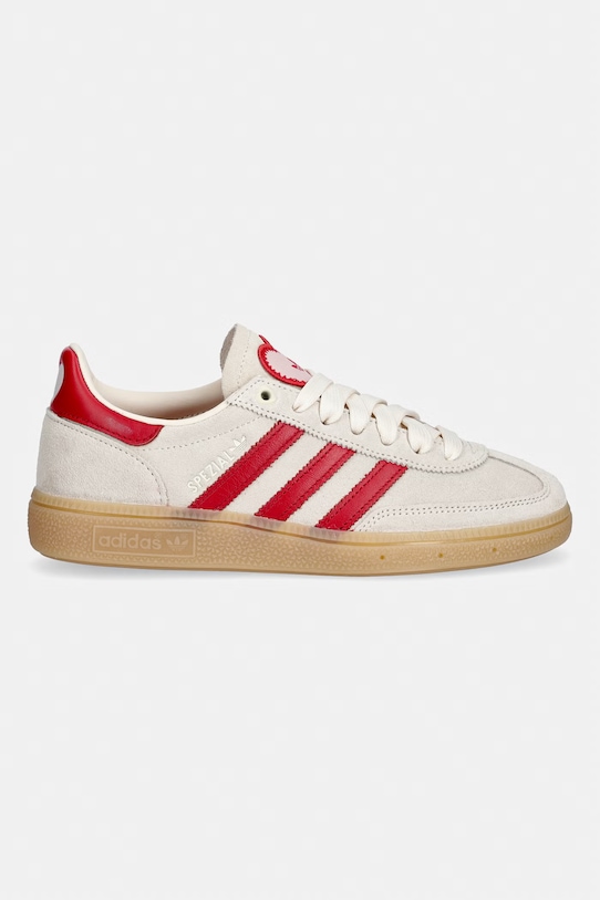 Велурени маратонки adidas Originals Handball Spezial KH9044 бежов SS26