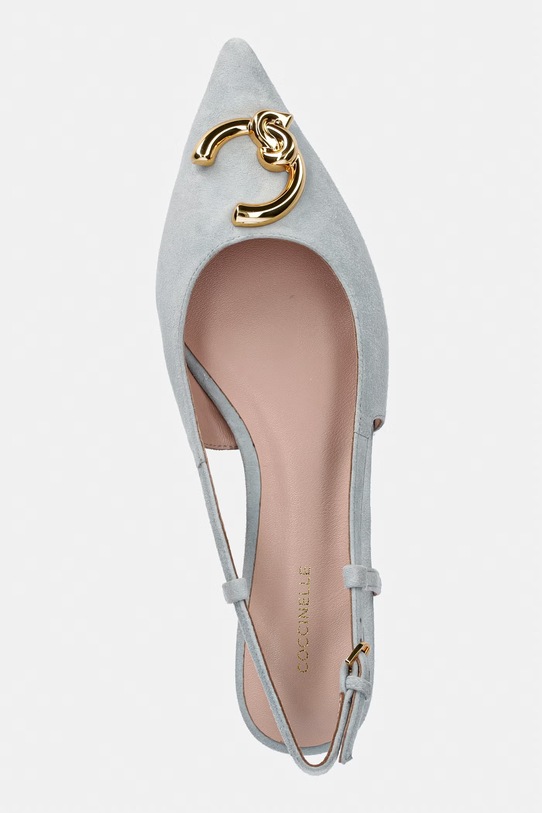 Coccinelle baleriny zamszowe turkusowy E4.SB2.21.02.01.B33