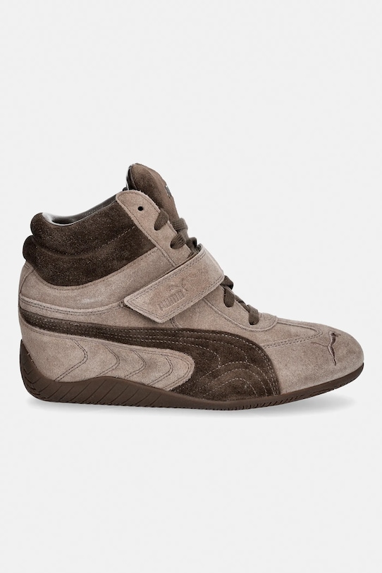 Puma sneakersy zamszowe Speedcat Wedge 407878 brązowy SS26