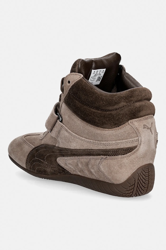 Obuwie Puma sneakersy zamszowe Speedcat Wedge 407878 brązowy