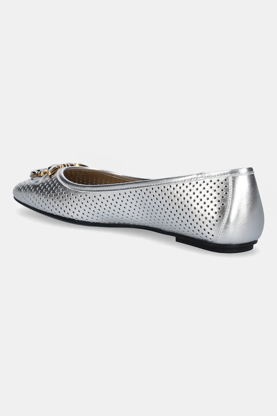 Παπούτσια Δερμάτινες μπαλαρίνες Pinko Max 11 SD0457.P049.ZZF ασημί
