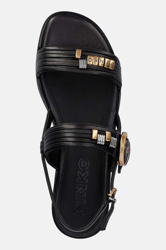 Pinko sandále dámske kožené Milly 08 čierna SD0467.P003.Z99