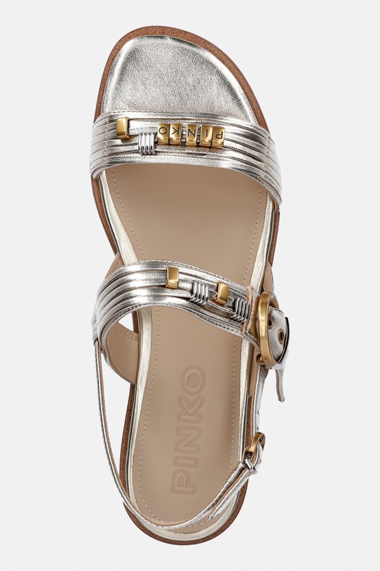 Pinko sandále dámske kožené Milly 08 zlatá SD0467.P049.Z22