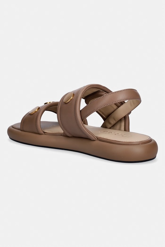 Obuwie Pinko sandały damskie skórzane Fiona 01 SD0521.P003.L15 beżowy