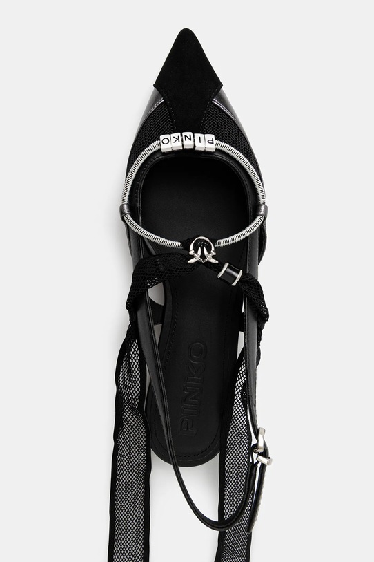 Δερμάτινες μπαλαρίνες Pinko Gianira 30 μαύρο SD0547.P003.Z99