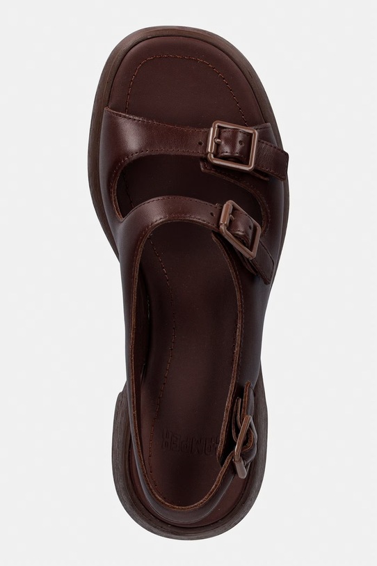 Camper сандали с висок ток от кожа Thelma Sandal кафяв K201874.003