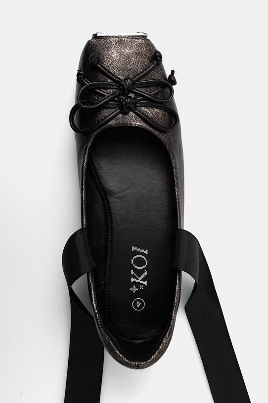 Koi Footwear baleriny Blithe Metal Toe Ballet Flats czarny Blithe