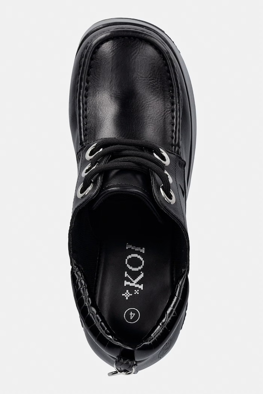 Koi Footwear lodičky na podpätku Kinetic Chunky Heeled Shoes čierna AS02