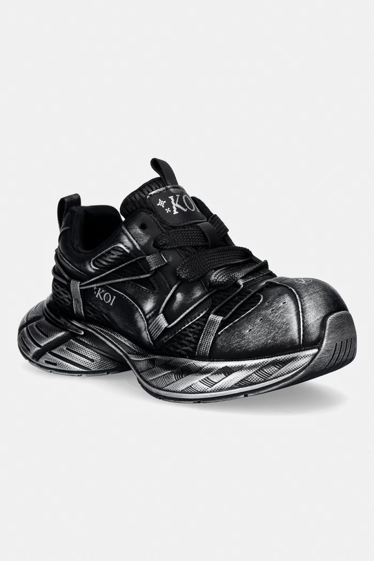 Koi Footwear Vortex Mega Chunky Trainers sneakersy damskie czarny BM01.Vortex