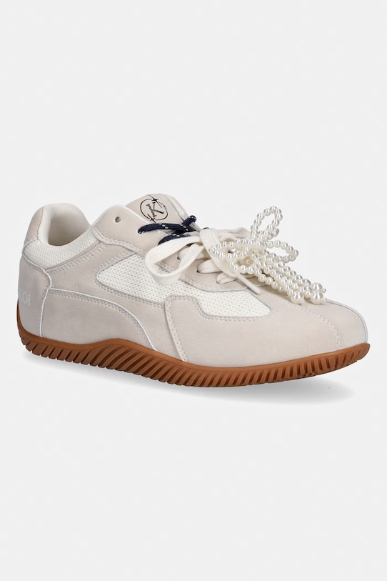 Koi Footwear Wanderlust Flat Pearl Trainers tenisice ženske bež Wanderlust