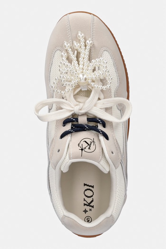 Koi Footwear Wanderlust Flat Pearl Trainers tenisice ženske bež Wanderlust