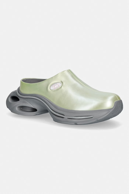 Koi Footwear pantofle nazouváky dámské Lavender Waves Chunky Slip On Shoes zelená SS02.Waves