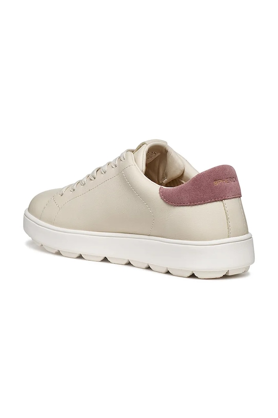 Geox sneakersy skórzane D SPHERICA ECUB-1 B beżowy D65PJC08522C1SA8