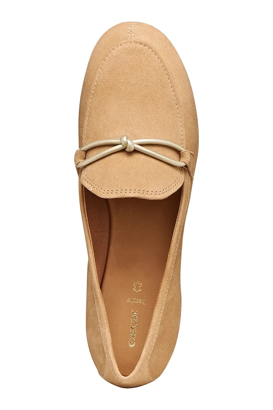 Geox mokasyny skórzane D NEW PALMARIA D654JD00021C5000 brązowy