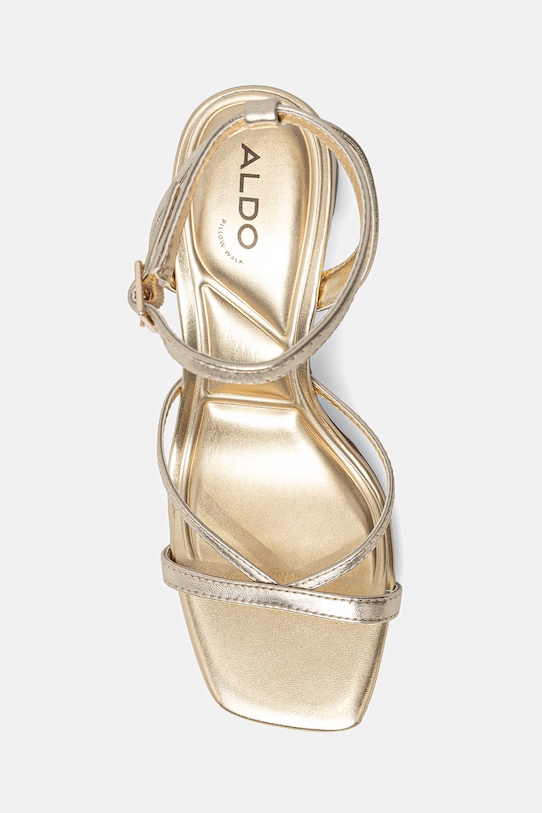 Aldo sandały skórzane STELLARE złoty 13922169