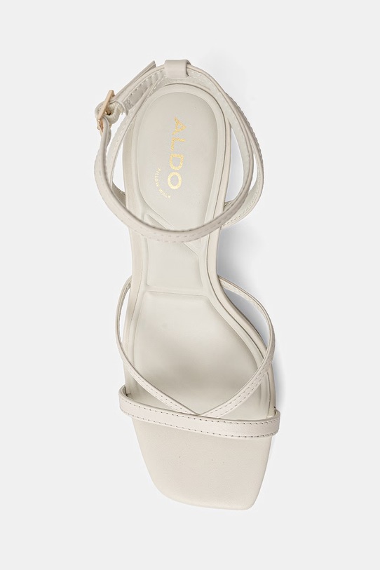 Aldo sandały skórzane STELLARE beżowy 13922128