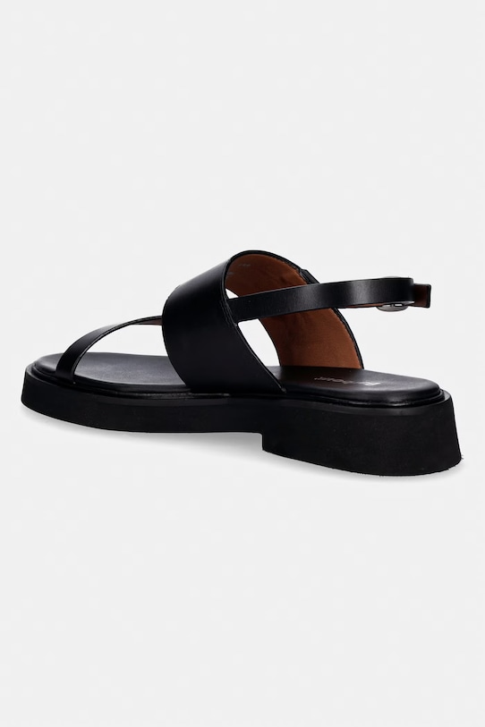 Obuwie Barbour sandały na platformie damskie skórzane Dakota LFO0796BK91 czarny