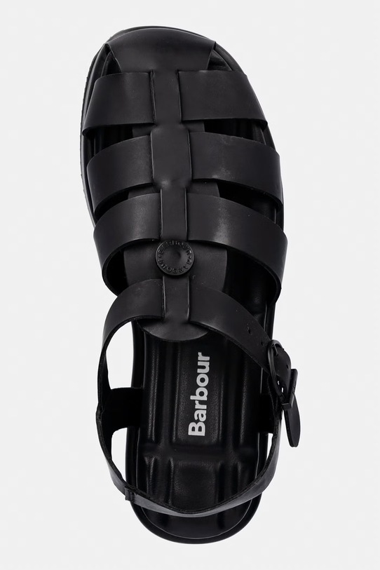 Barbour Hindburn sandały damskie skórzane czarny LFO0809BK31