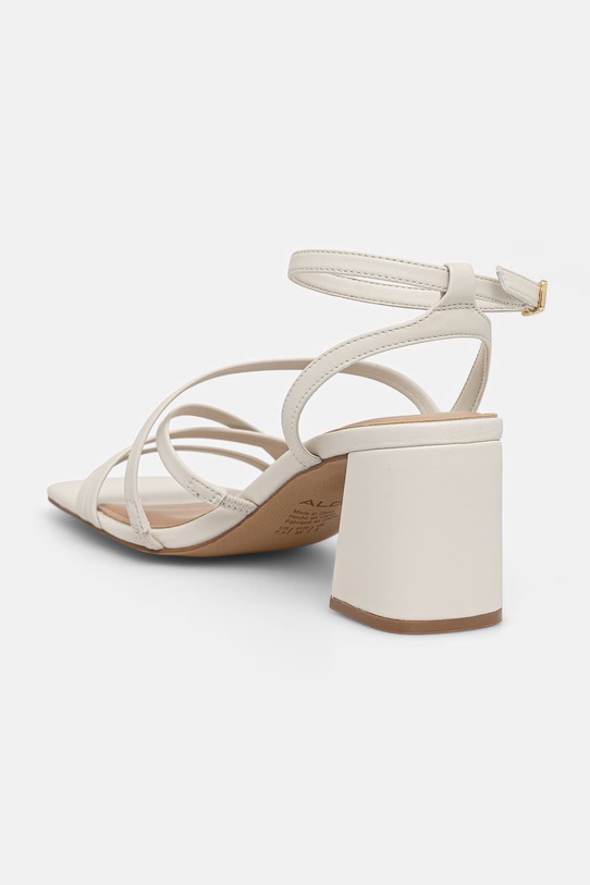 Obuwie Aldo sandały na słupku skórzane ESTHER 14039515.ESTHER beżowy