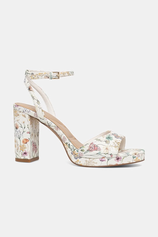 Aldo sandały na słupku GRACIOUS 14298548 biały SS26