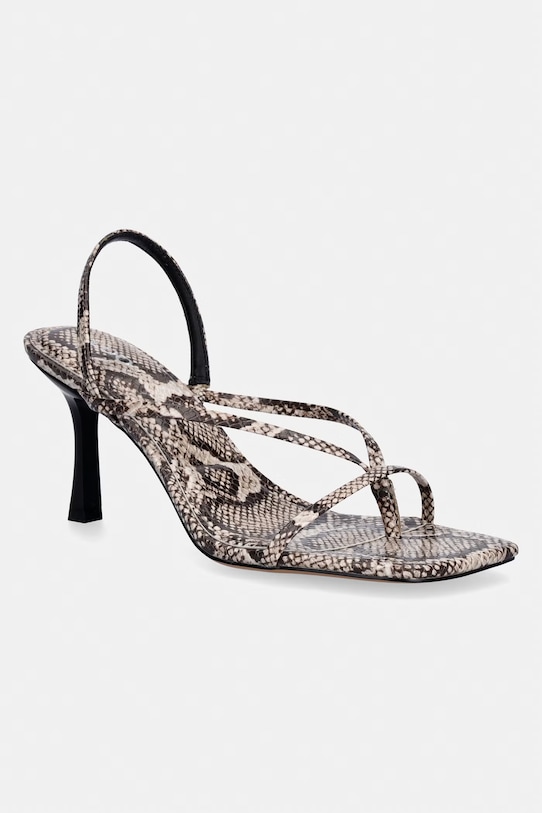 Aldo sandały na wysokim obcasie RIVA brązowy 14297799