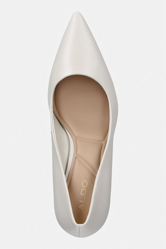 Aldo szpilki skórzane VERONE beżowy 14296281