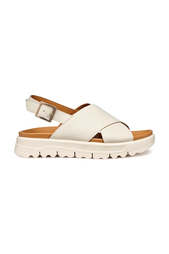 Geox sandale din piele întoarsă D XAND 2.1S imitatie de piele bej D45SZE00085C1002