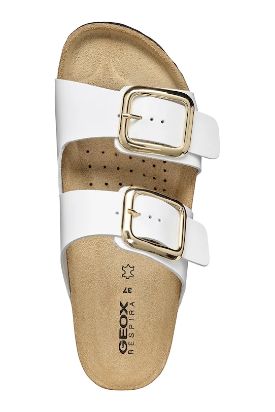 Geox klapki skórzane D BRIONIA R D45Y3B00085C1000 biały