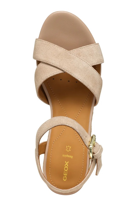 Geox sandały zamszowe D ISCHIA CORDA D55HHB00020C8191 beżowy