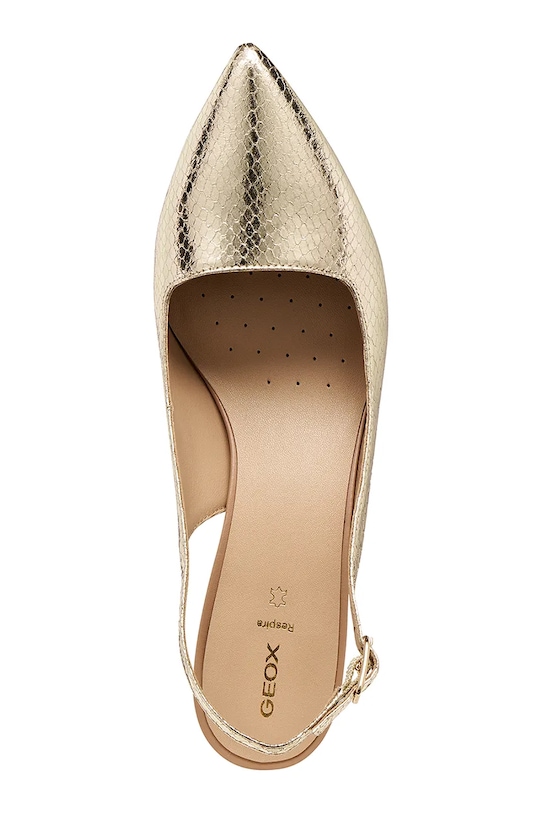 Geox szpilki skórzane D KLEOPY D65YBD000KYC2012 złoty