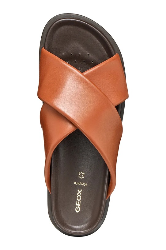 Geox klapki skórzane D ADELASH D55YWB000TUC6014 pomarańczowy