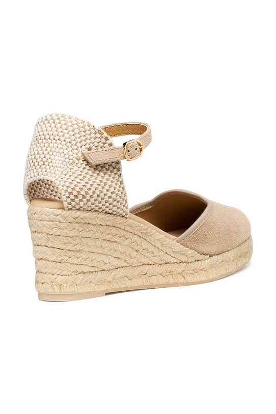 Obuwie Geox sandały na koturnie damskie D GELSA LOW D65NGA00022C6738 beżowy