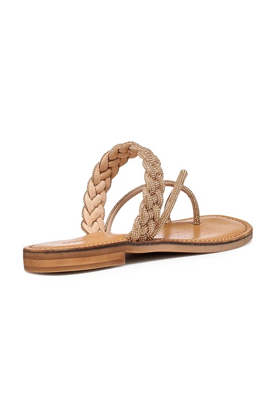 Obuwie Geox japonki skórzane D MADDALUSIAC D65YMJ000QDCB500 złoty