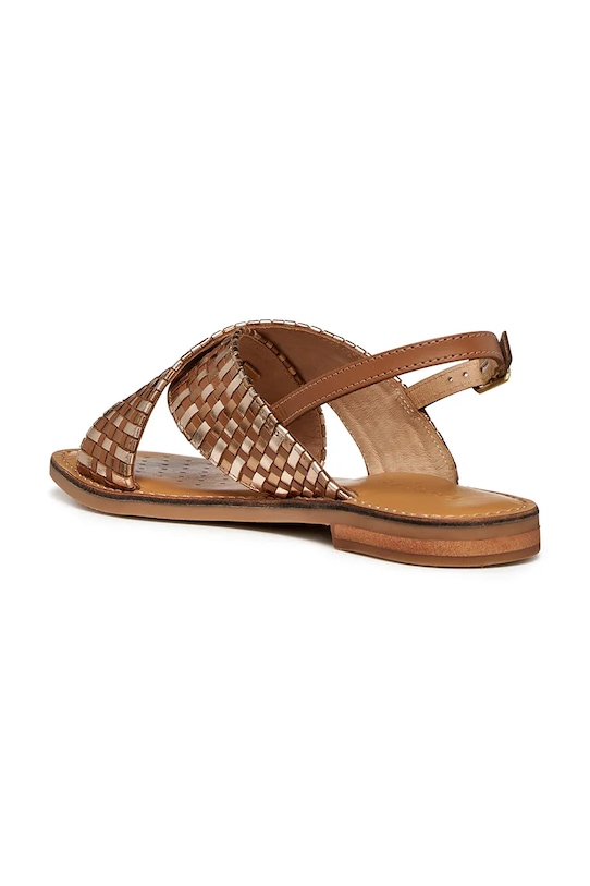 Geox sandały skórzane D MADDALUSIAC brązowy D65YMN0KFKYC5F6E