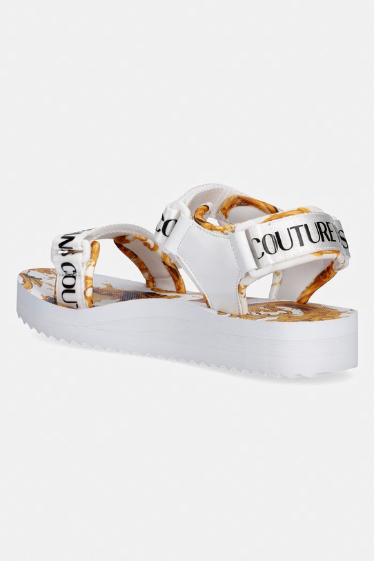 Obuwie Versace Jeans Couture sandały na platformie damskie 80VA3SX4.ZSS82.G03 biały