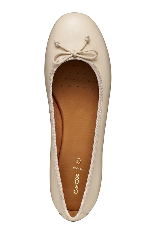 Geox baleriny skórzane D NEW PALMARIA D654JF0TU11C1122 beżowy