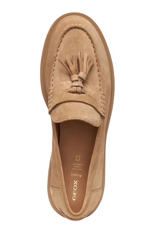 Велурени мокасини Geox D SPHERICA EC1 B D65DKA00022C5000 кафяв
